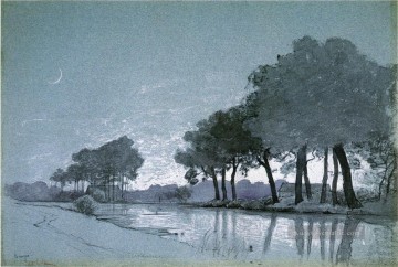  fluss - Brügge Szenerie William Stanley Haseltine Landschaft Fluss